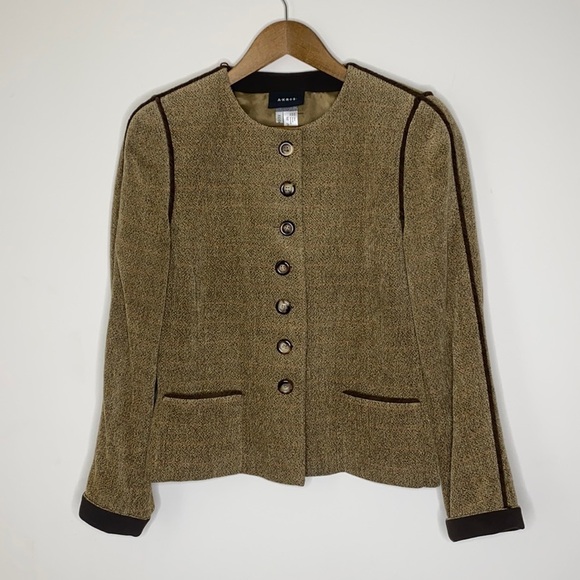Akris wool blend jacket with scarf - Picture 1 of 11